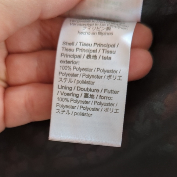 J. Crew Red and Blue Maxi Dress with Puff Sleeves - Picture 8 of 8